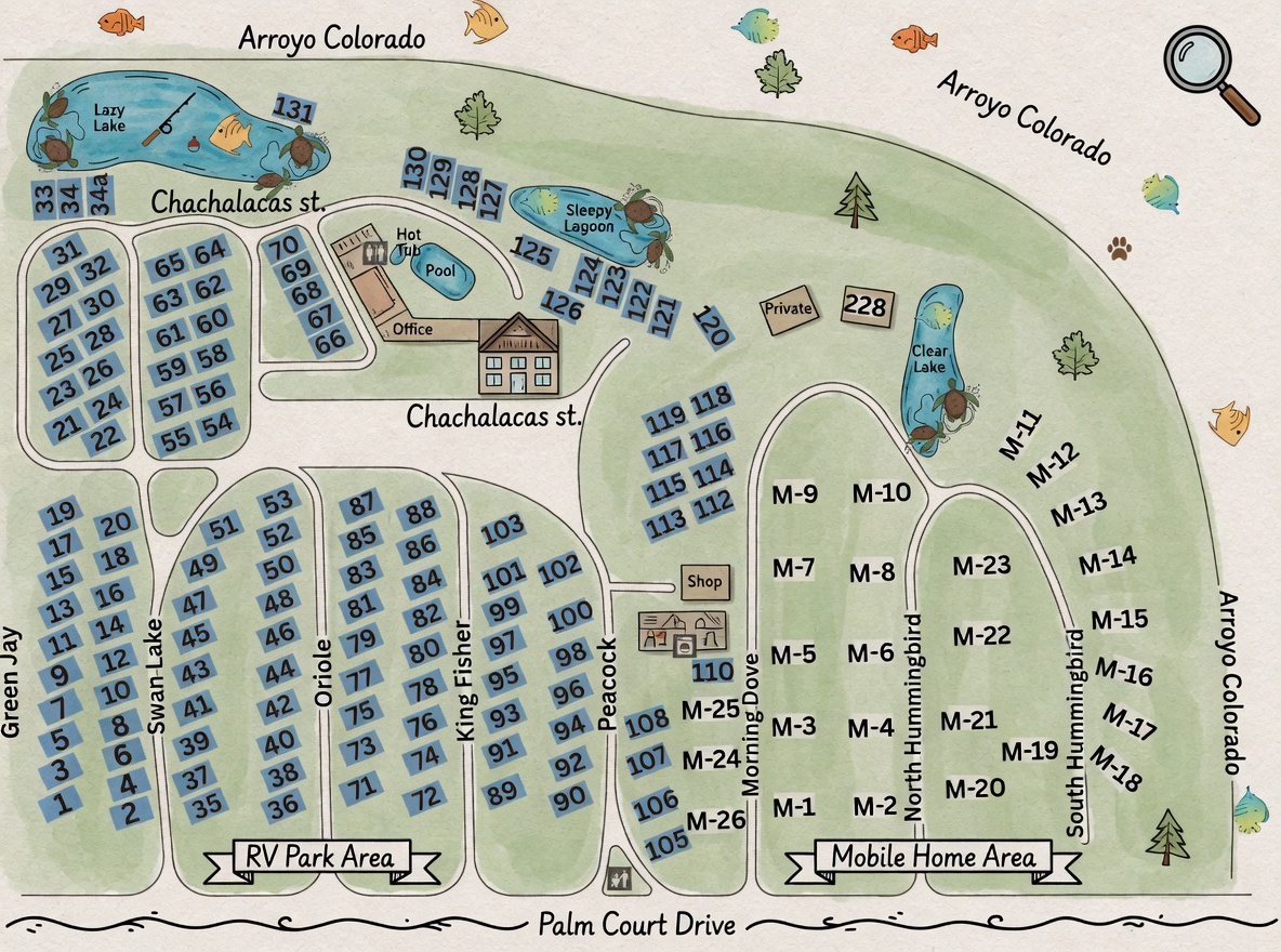 Posada Del Sol Site Map